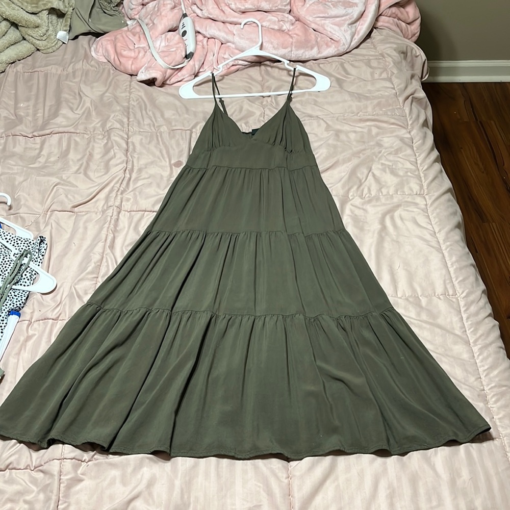 Olive green sun dress!